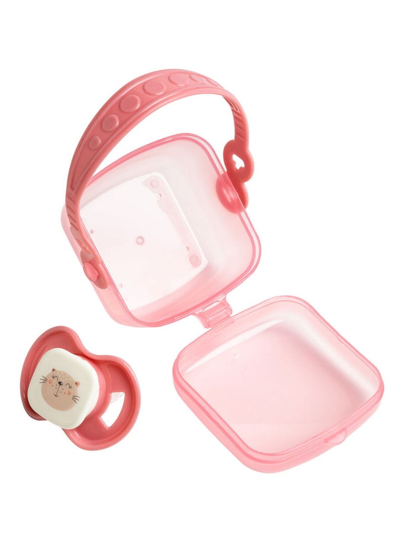 Sucette + range-sucette Chat rose Rose - Kiabi