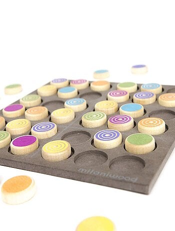 Sudoku en bois coloré