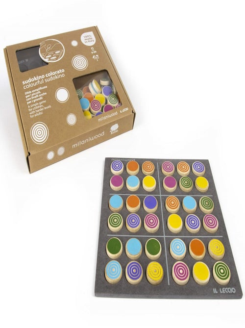 Sudoku en bois coloré - Kiabi