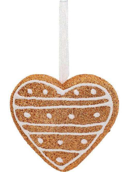 Sujet cœur cookie paillettes polystyrène h9 cm marron - Kiabi Sujet cœur cookie paillettes polystyrène h9 cm marron - Kiabi