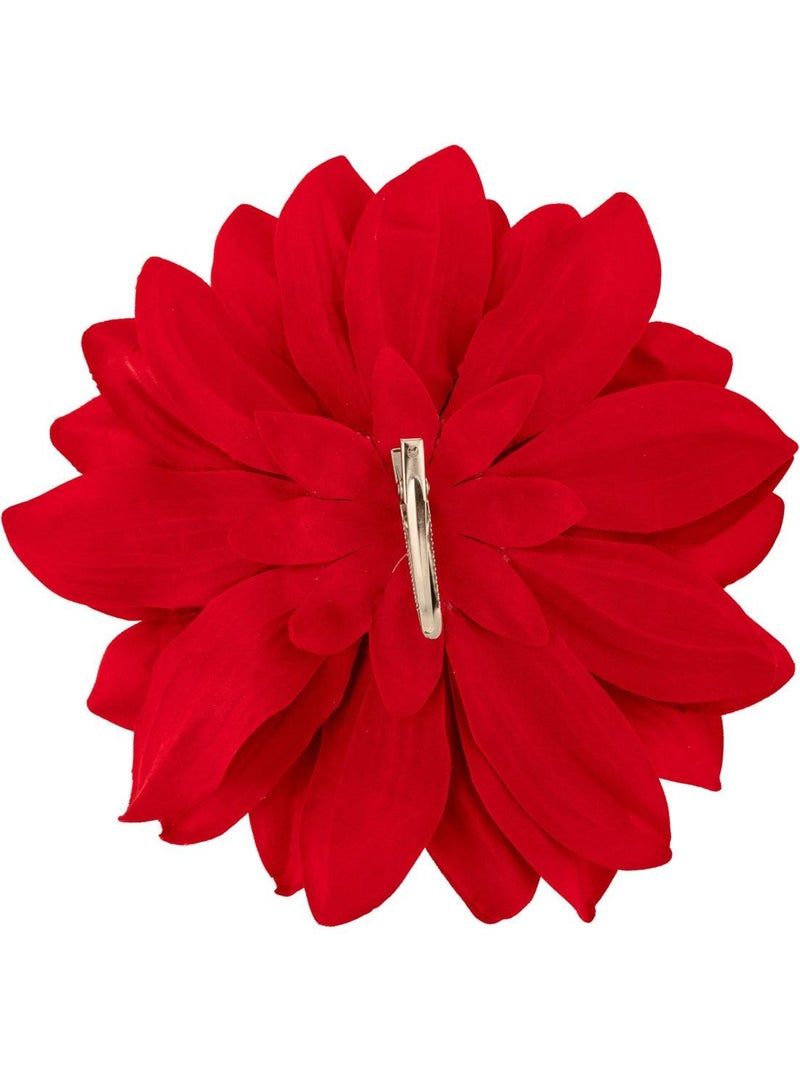 Sujet dahlia velours d20 cm Rouge - Kiabi