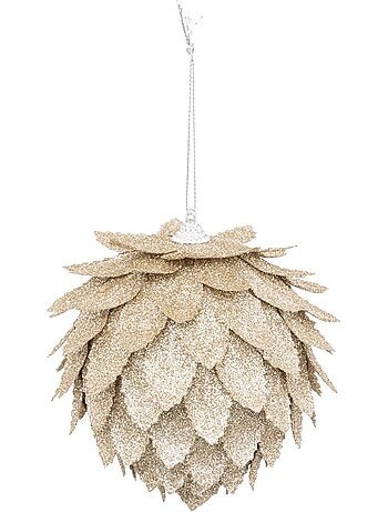 Sujet feuille 10 cm polystyrène or