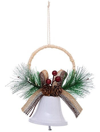 Sujet forme et grelot rouge blanc