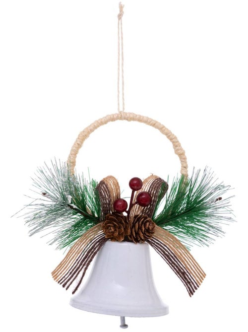 Sujet forme et grelot rouge blanc - Kiabi