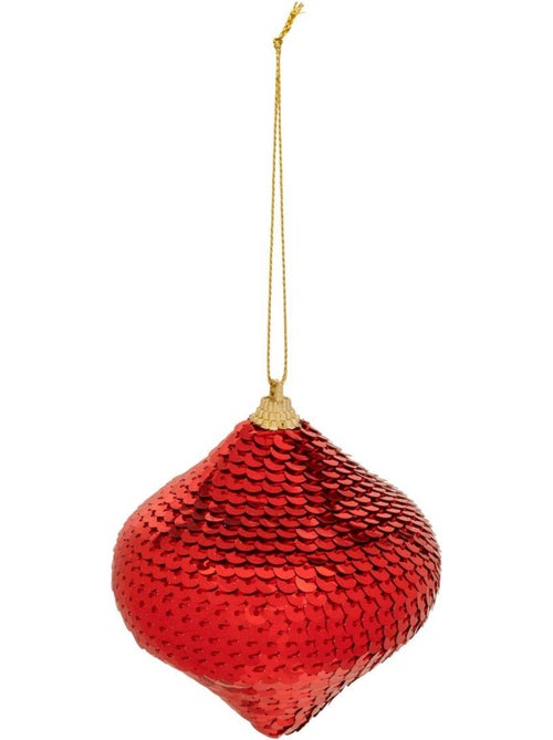 Sujet forme oignon sequins d.8 cm - Kiabi