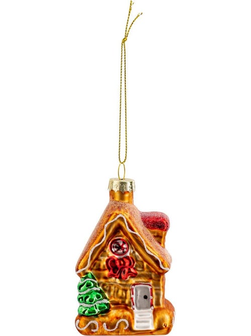 Sujet maison pain d'épice verre d.8 cm - Kiabi