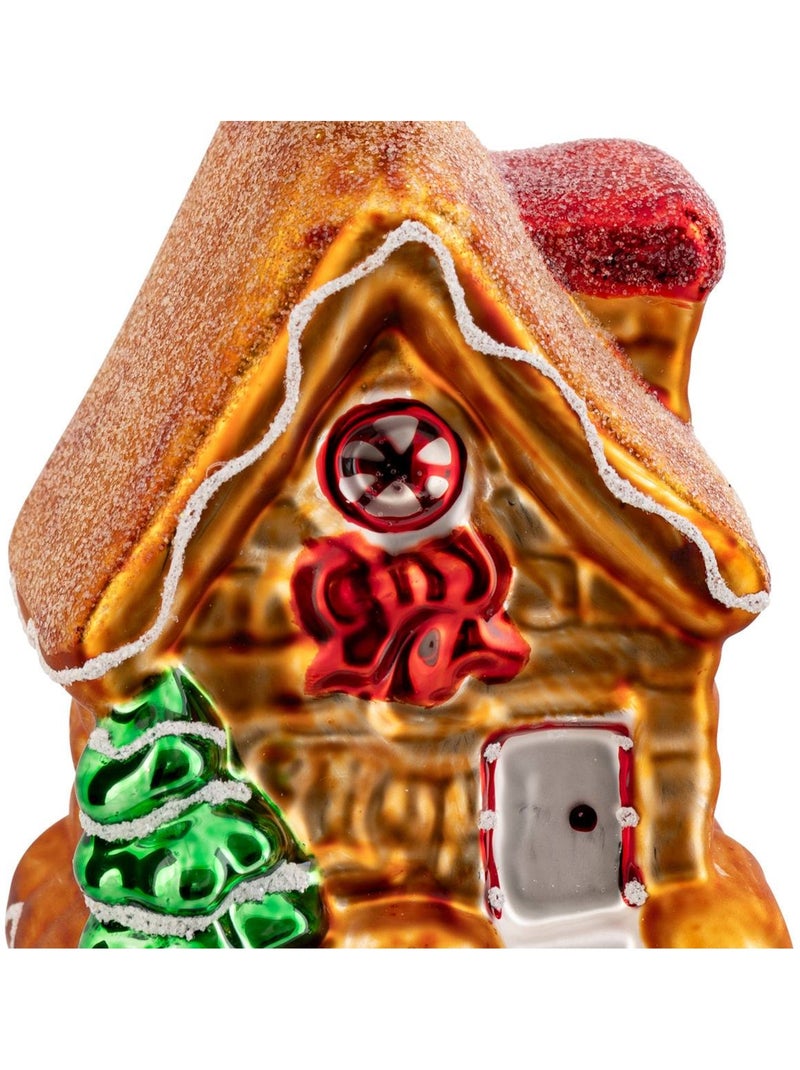 Sujet maison pain d'épice verre d.8 cm Transparent - Kiabi
