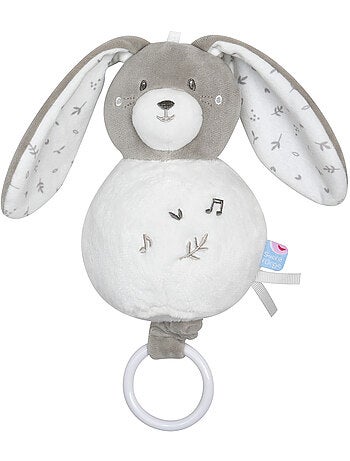 SUJET MUSICAL LAPIN ROBB VELOURS DOUX