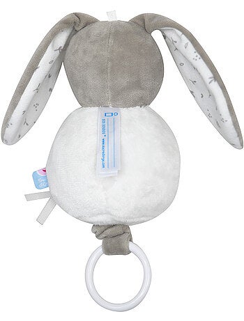 SUJET MUSICAL LAPIN ROBB VELOURS DOUX