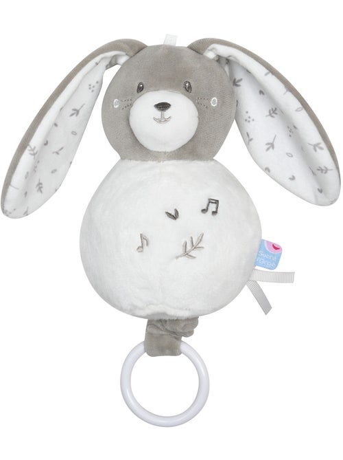 SUJET MUSICAL LAPIN ROBB VELOURS DOUX - Kiabi