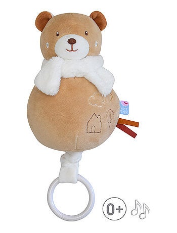 SUJET MUSICAL OURS VELOURS DOUX