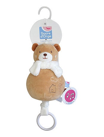 SUJET MUSICAL OURS VELOURS DOUX