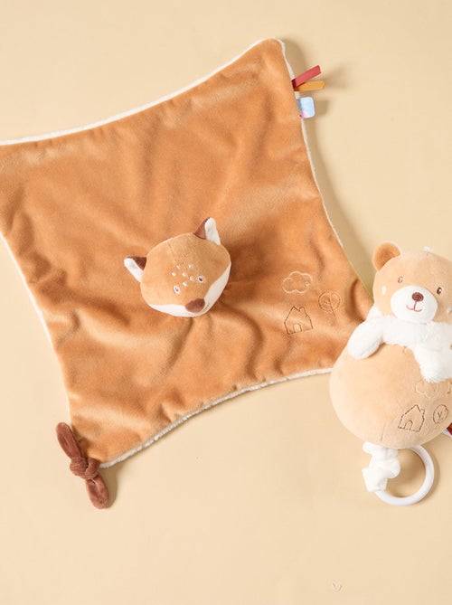 SUJET MUSICAL OURS VELOURS DOUX - Kiabi