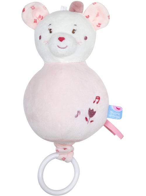 SUJET MUSICAL SOURIS RENETTE VELOURS DOUX - Kiabi