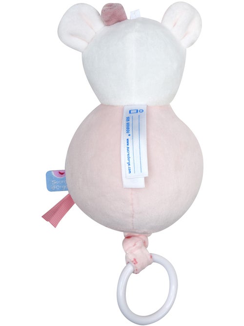 SUJET MUSICAL SOURIS RENETTE VELOURS DOUX - Kiabi