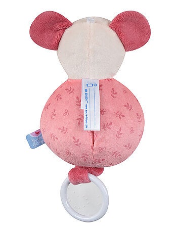 SUJET MUSICAL SOURIS VELOURS DOUX