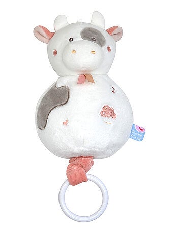 SUJET MUSICAL VACHE VELOURS DOUX