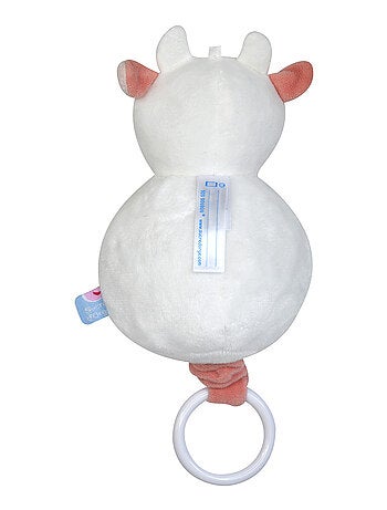 SUJET MUSICAL VACHE VELOURS DOUX