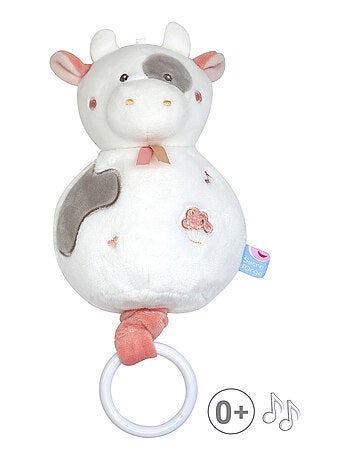 SUJET MUSICAL VACHE VELOURS DOUX