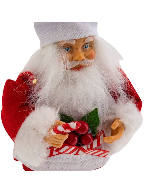 Sujet père noël pâtissier h13 cm rouge - Kiabi