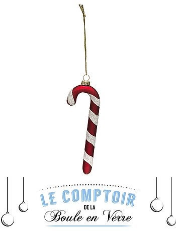 Sujet sucre d'orge 12 cm verre