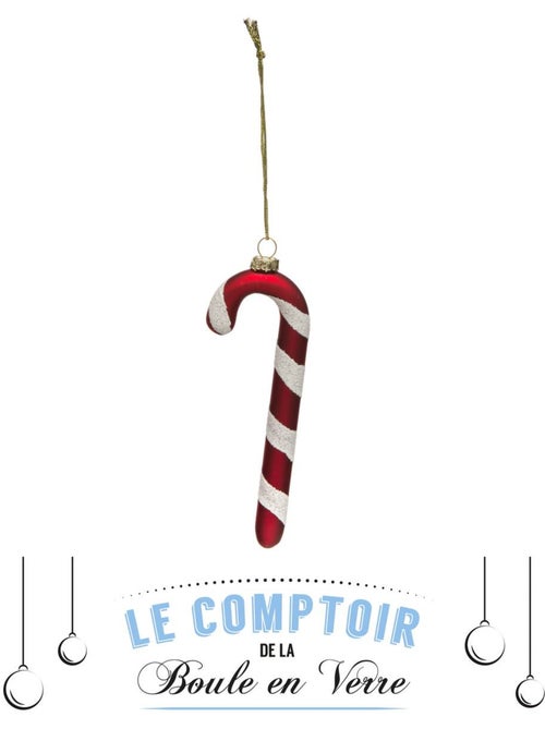 Sujet sucre d'orge 12 cm verre - Kiabi