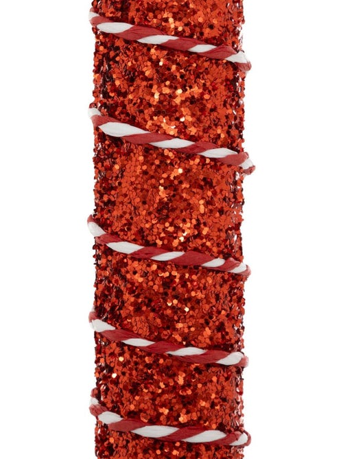 Sujet sucre d'orge polystyrène h34 cm rouge - Kiabi