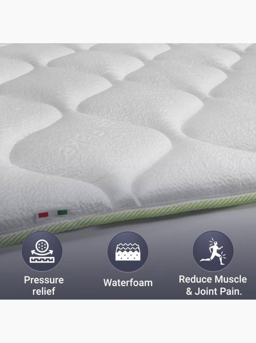Sumatelas rafraîchissant - THE WHITE STONE - Avec élastiques - Technologie Cooler - H. 4 cm - Kiabi