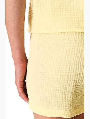 Sunny day ensemble de pyjama en mousseline de coton avec short penti
