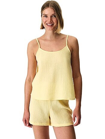 Sunny day ensemble de pyjama en mousseline de coton avec short penti