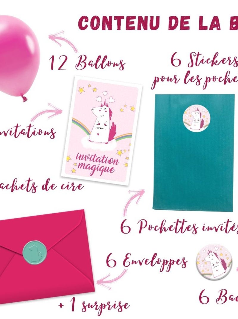 Super Box Organisation Anniversaire Thème 'licorne' | Fabrication Française N/A - Kiabi