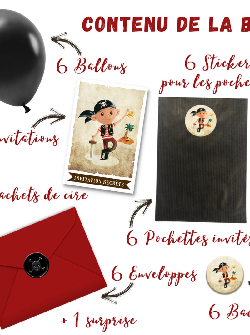 Super Box Organisation Anniversaire Thème 'pirate' | Fabrication Française N/A - Kiabi