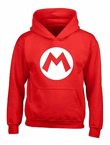Super Mario - Sweat à capuche MARIO BADGE