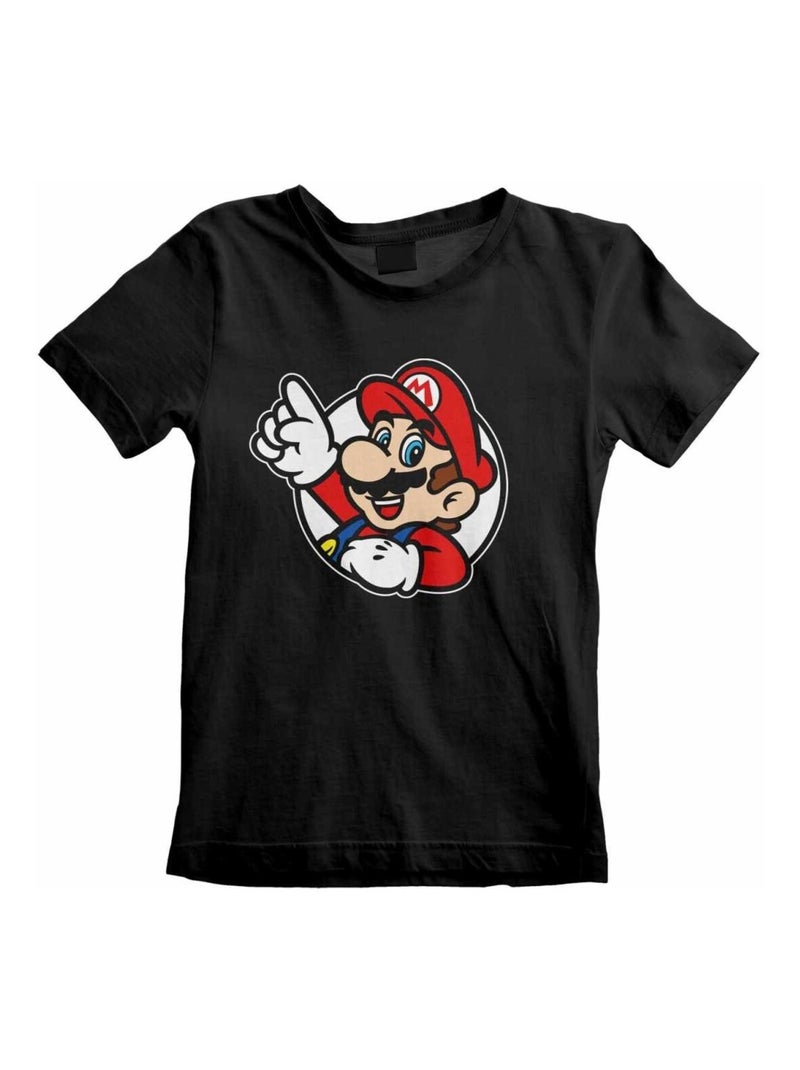 Super Mario - T-shirt ITS A ME MARIO Noir - Kiabi