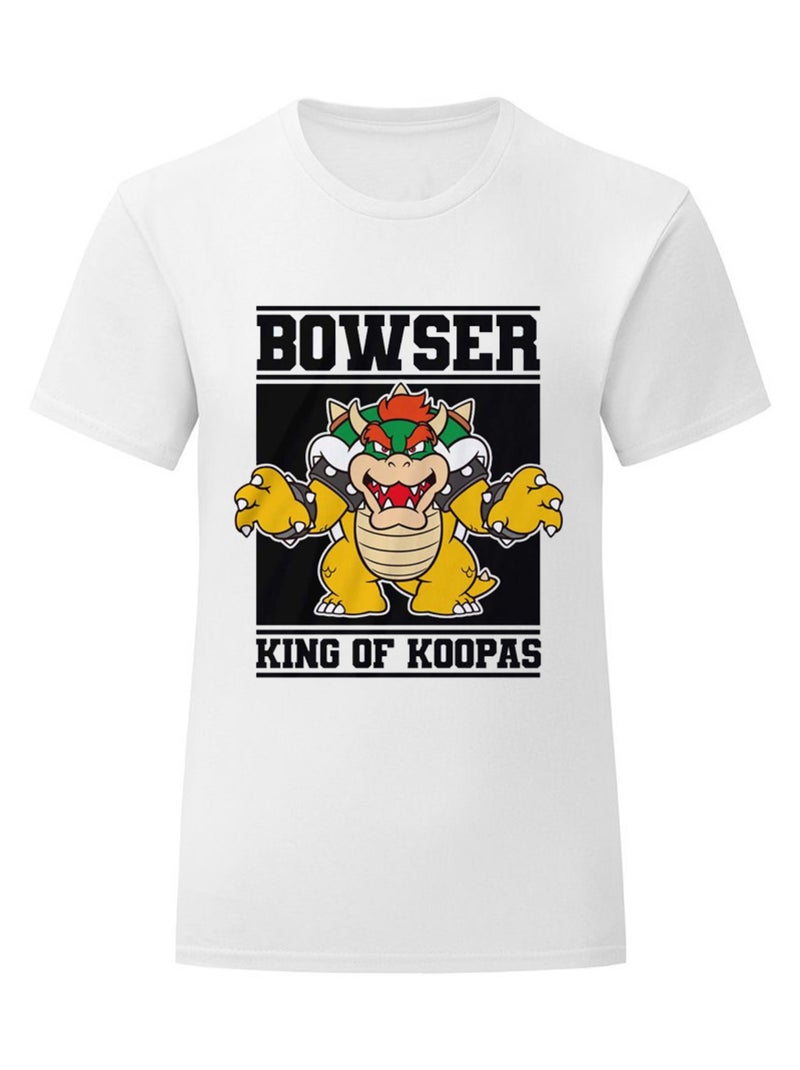 Super Mario - T-shirt KING OF KOOPAS Blanc - Kiabi