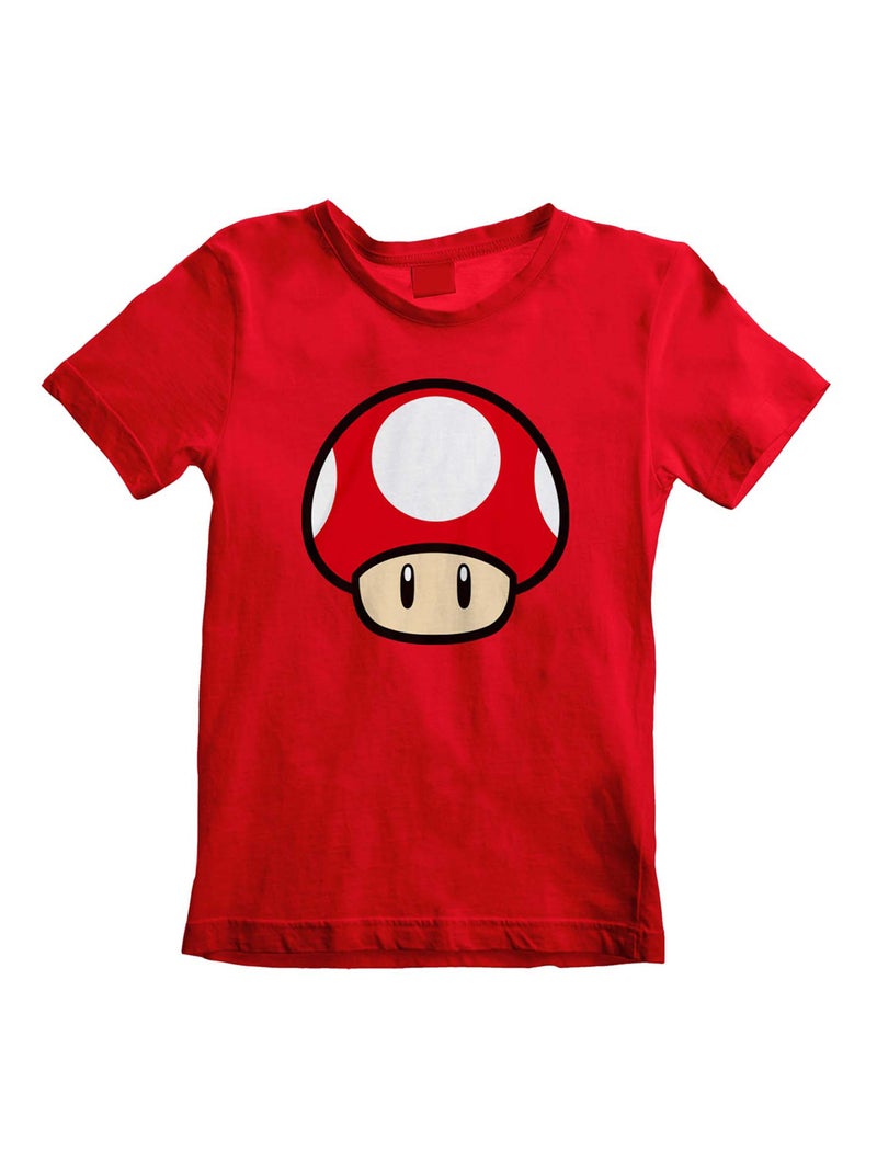 Super Mario - T-shirt POWER UP Rouge - Kiabi