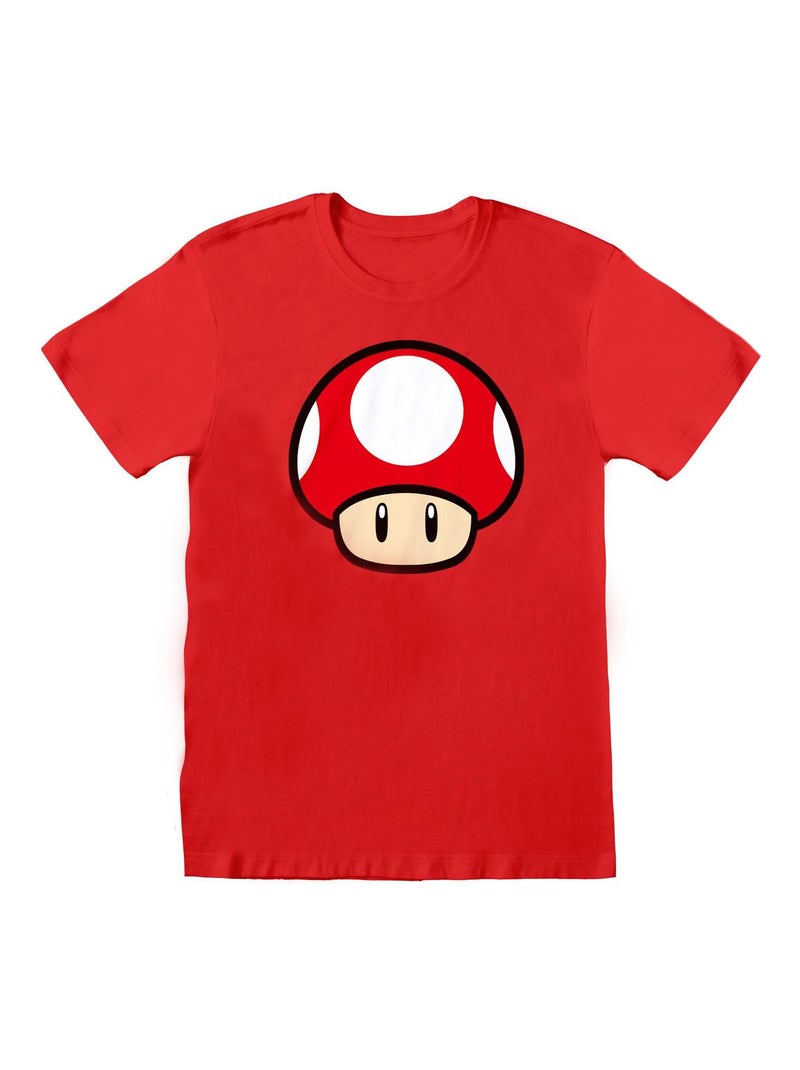 Super Mario - T-shirt POWER UP Rouge - Kiabi