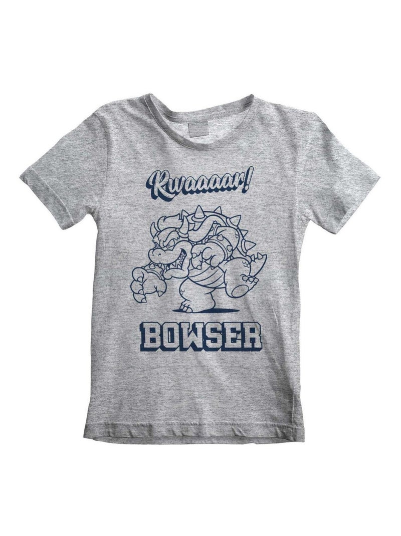 Super Mario - T-shirt RAWR Gris chiné - Kiabi