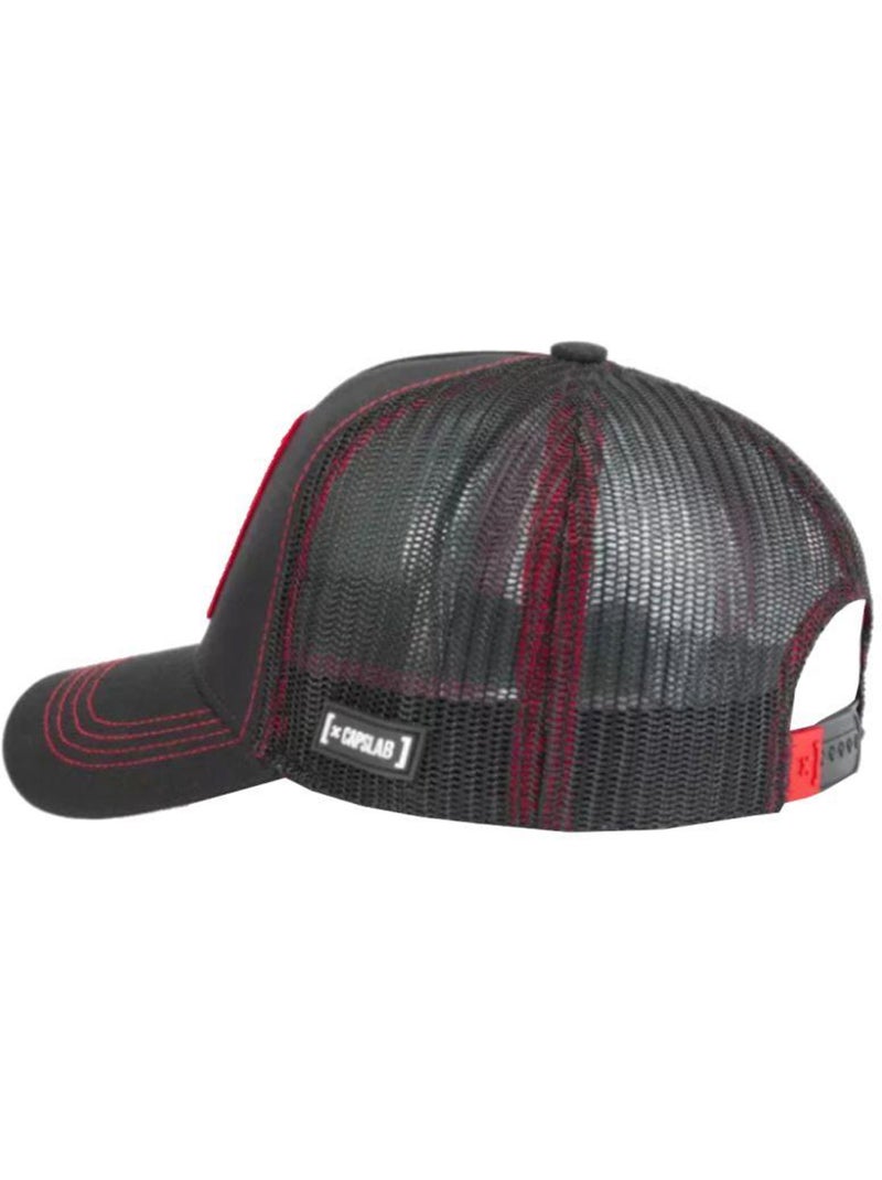 Super Mario Bros - Casquette trucker motif/style Capslab (Mario) Noir - Kiabi