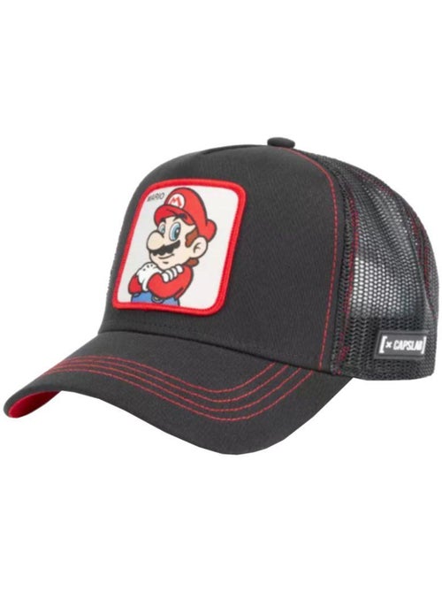 Super Mario Bros - Casquette trucker motif/style Capslab (Mario) - Kiabi