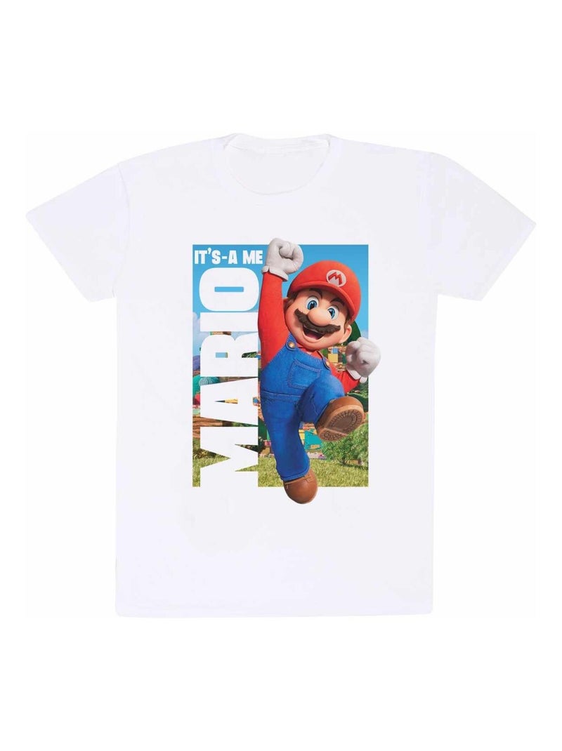 Super Mario Bros - T-shirt IT´S A ME Blanc - Kiabi