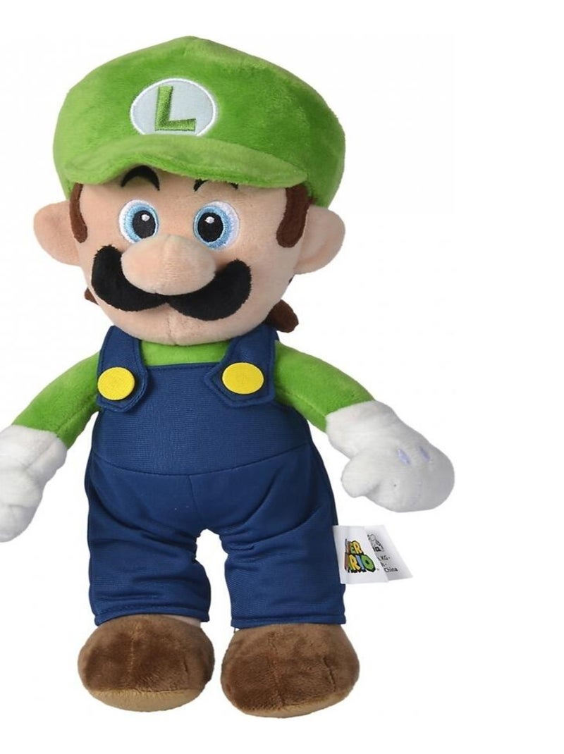 Super Mario Luigi Peluche 30cm Multicolore - Kiabi