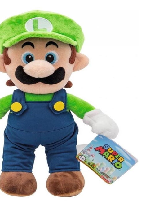 Super Mario Luigi Peluche 30cm - Kiabi