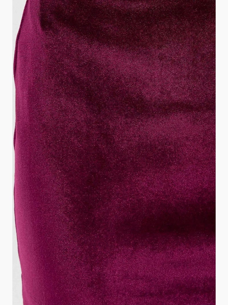 Super mini-jupe en velours hiccup Rose - Kiabi
