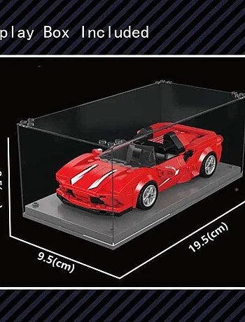 Supercar F8 avec vitrine de présentation
