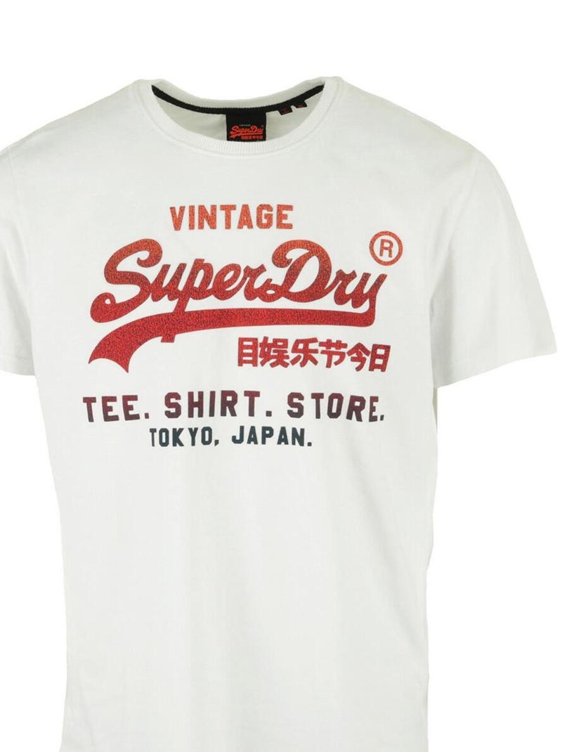 Superdry VL Fade T-Shirt Store Tee Blanc - Kiabi