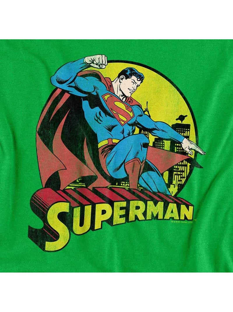 Superman - T-shirt motif/style imprimé graphique (Design/motif: Imprimé) Vert forêt - Kiabi