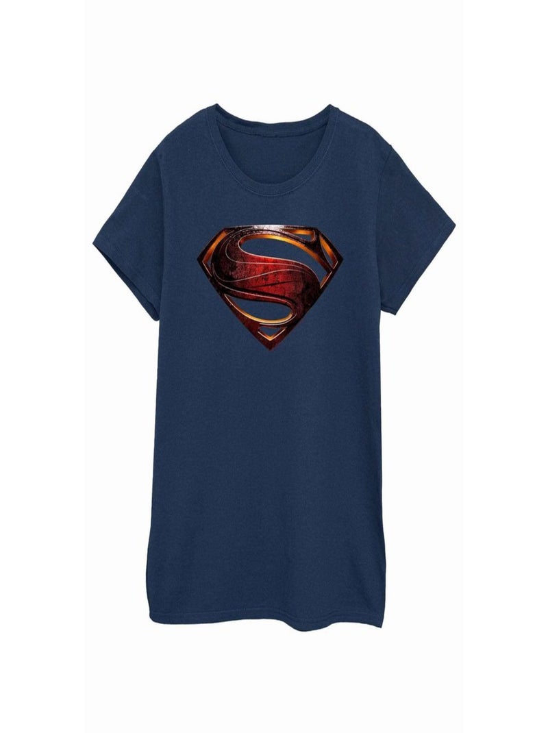 Superman - T-shirt motif/style logo Bleu marine - Kiabi