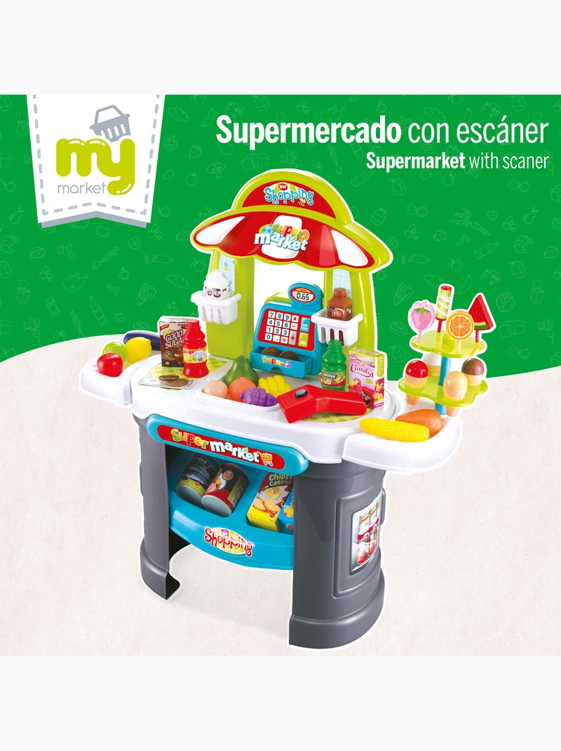 Supermarché avec lumière, son et accessoires my home N/A - Kiabi
