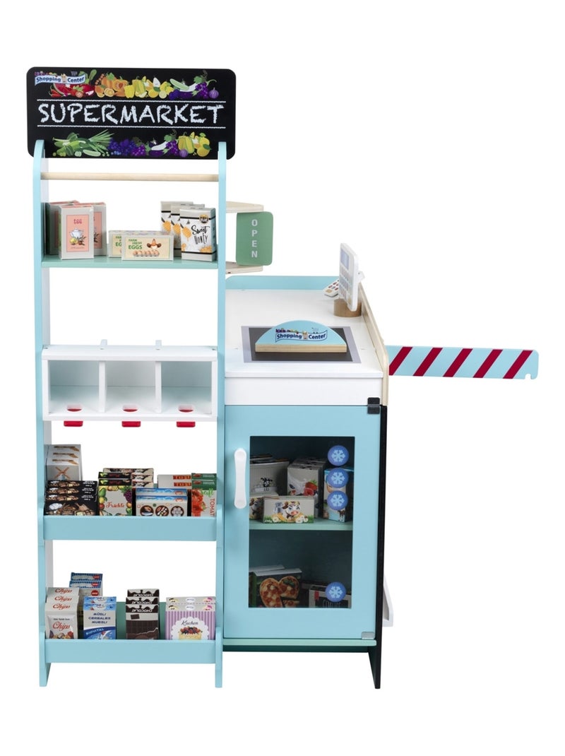 Supermarché en bois avec accessoires Multicolore - Kiabi